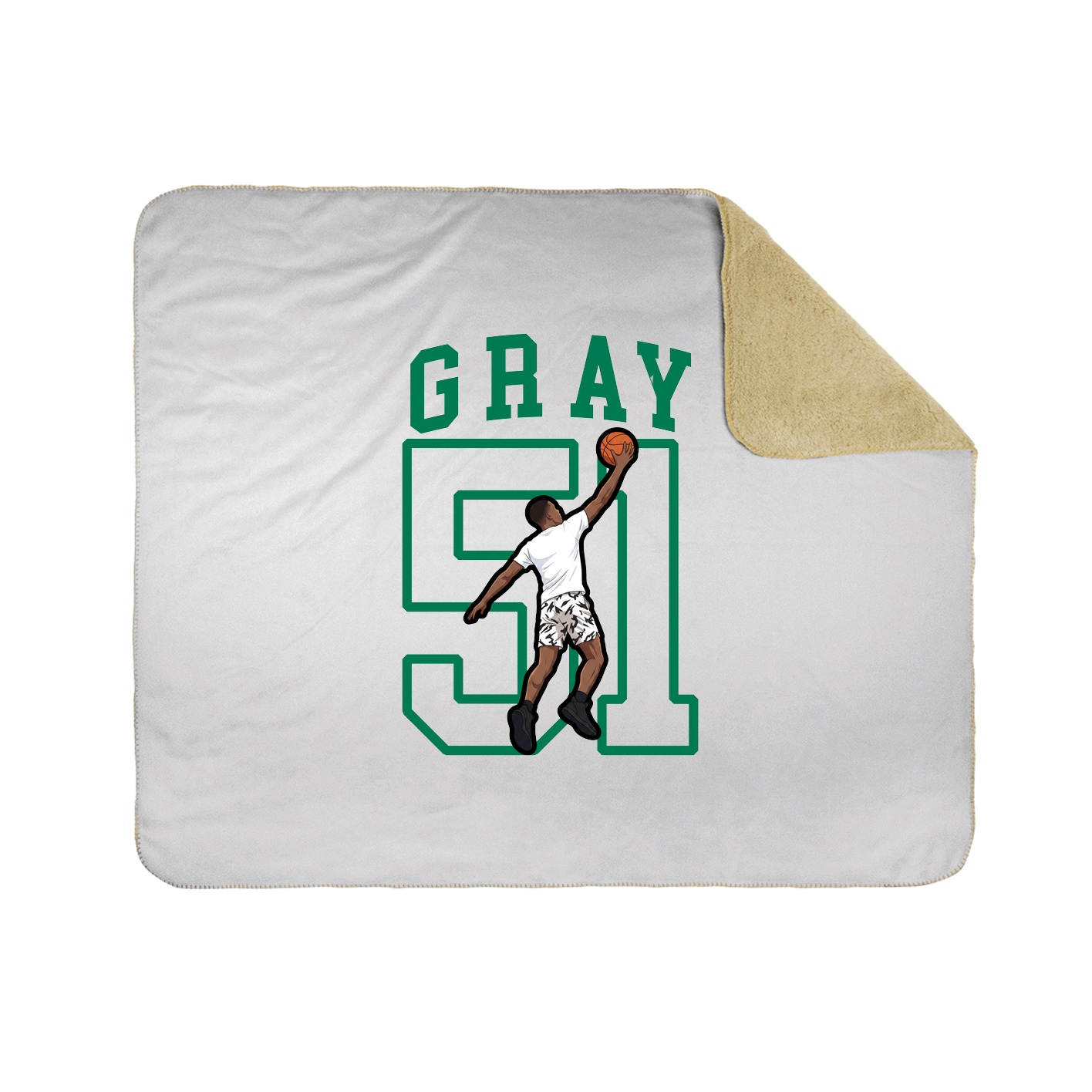 Throw Blanket — Shirsey in White