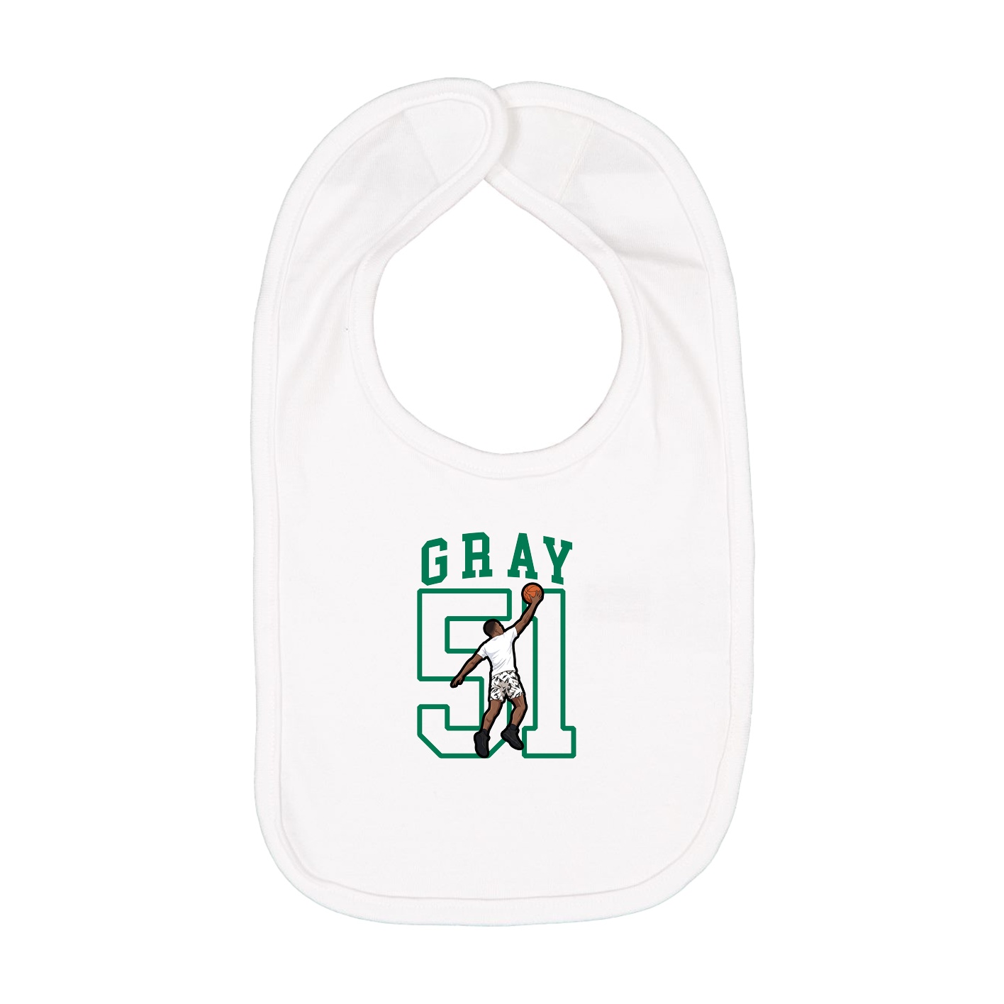Infant Bib — Shirsey in White