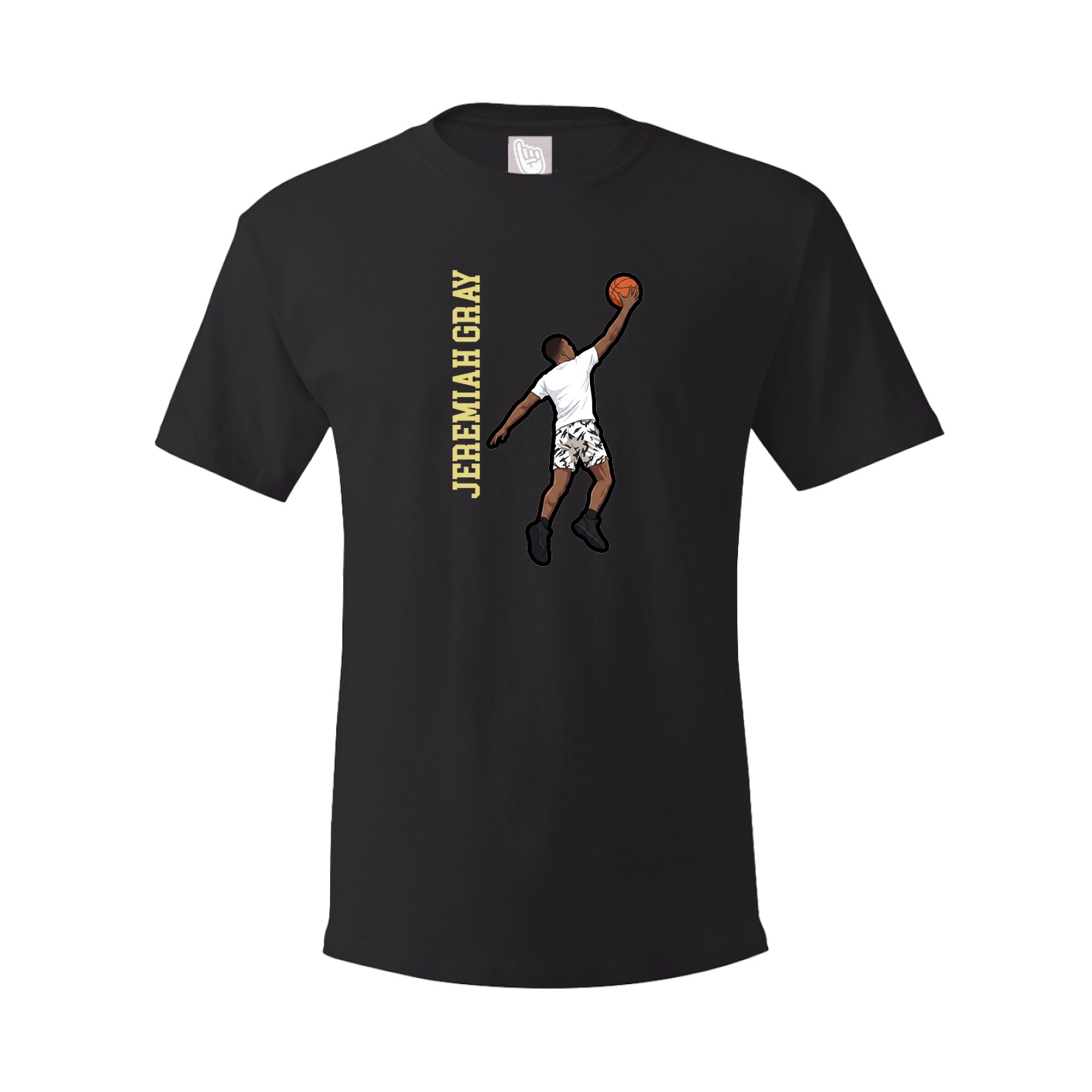 Tee — Name Vertical in Black