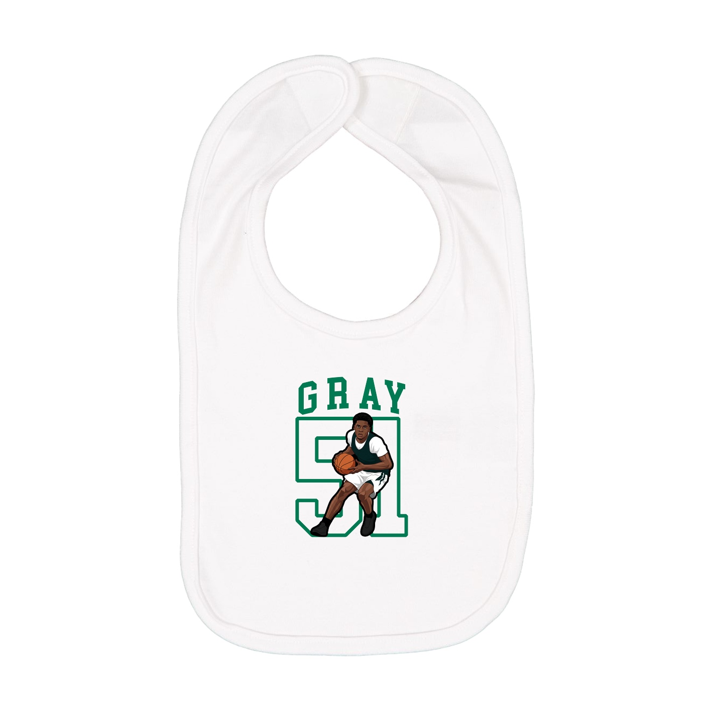 Infant Bib — Shirsey in White
