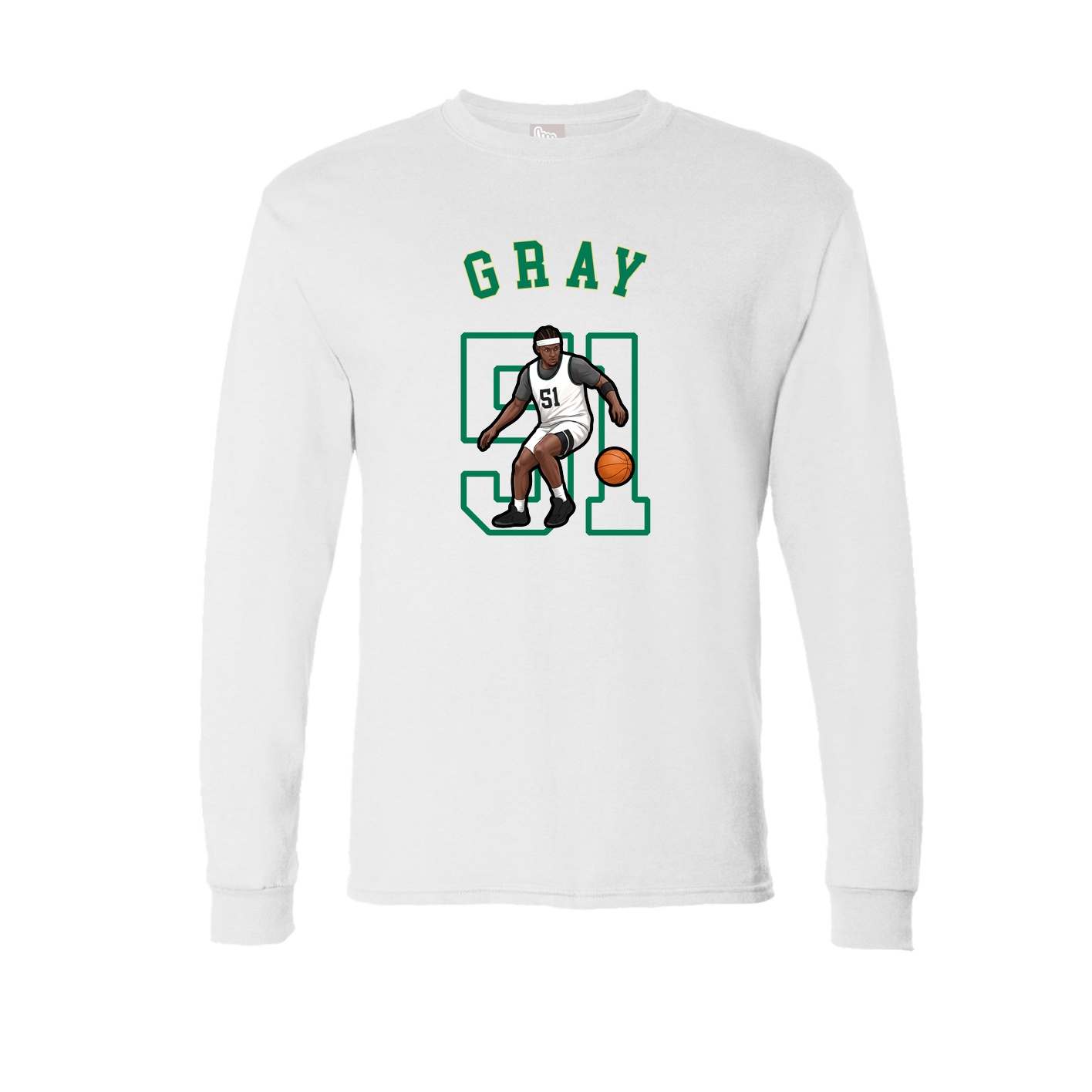 Long Sleeve Tee — Shirsey Arch in White