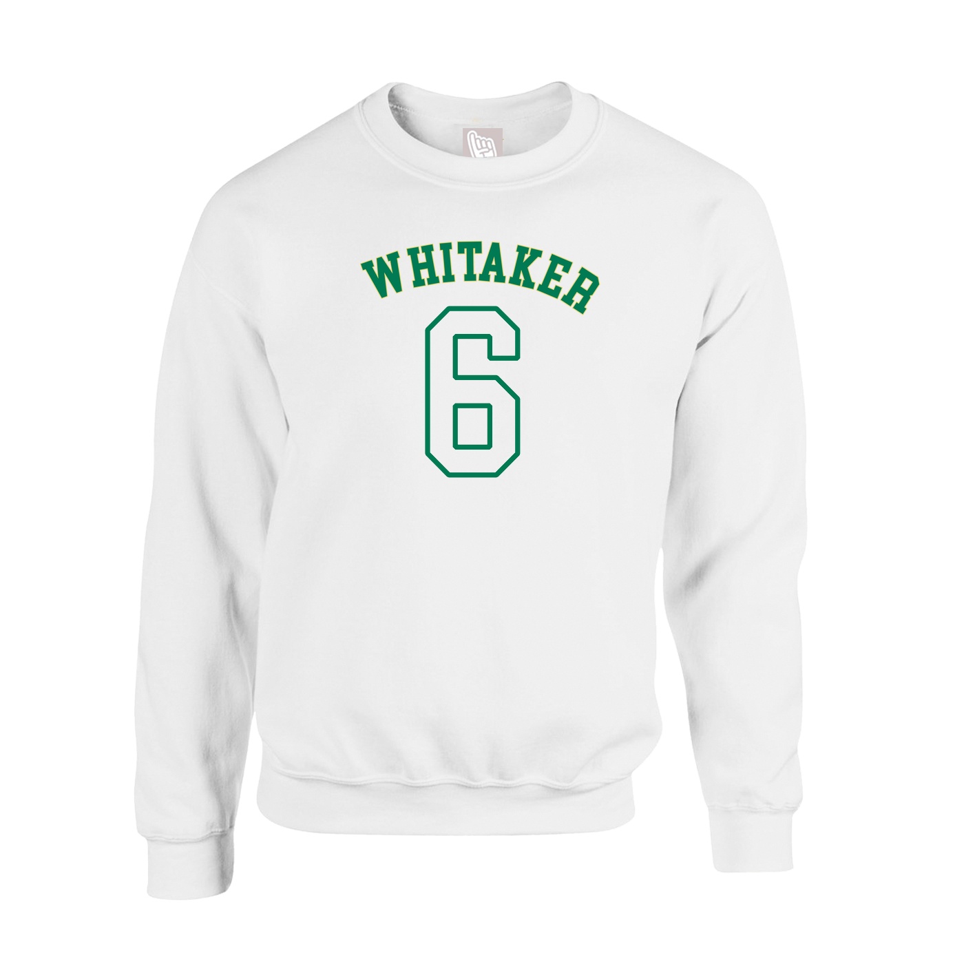 Fleece Crew — Shirsey Arch in White