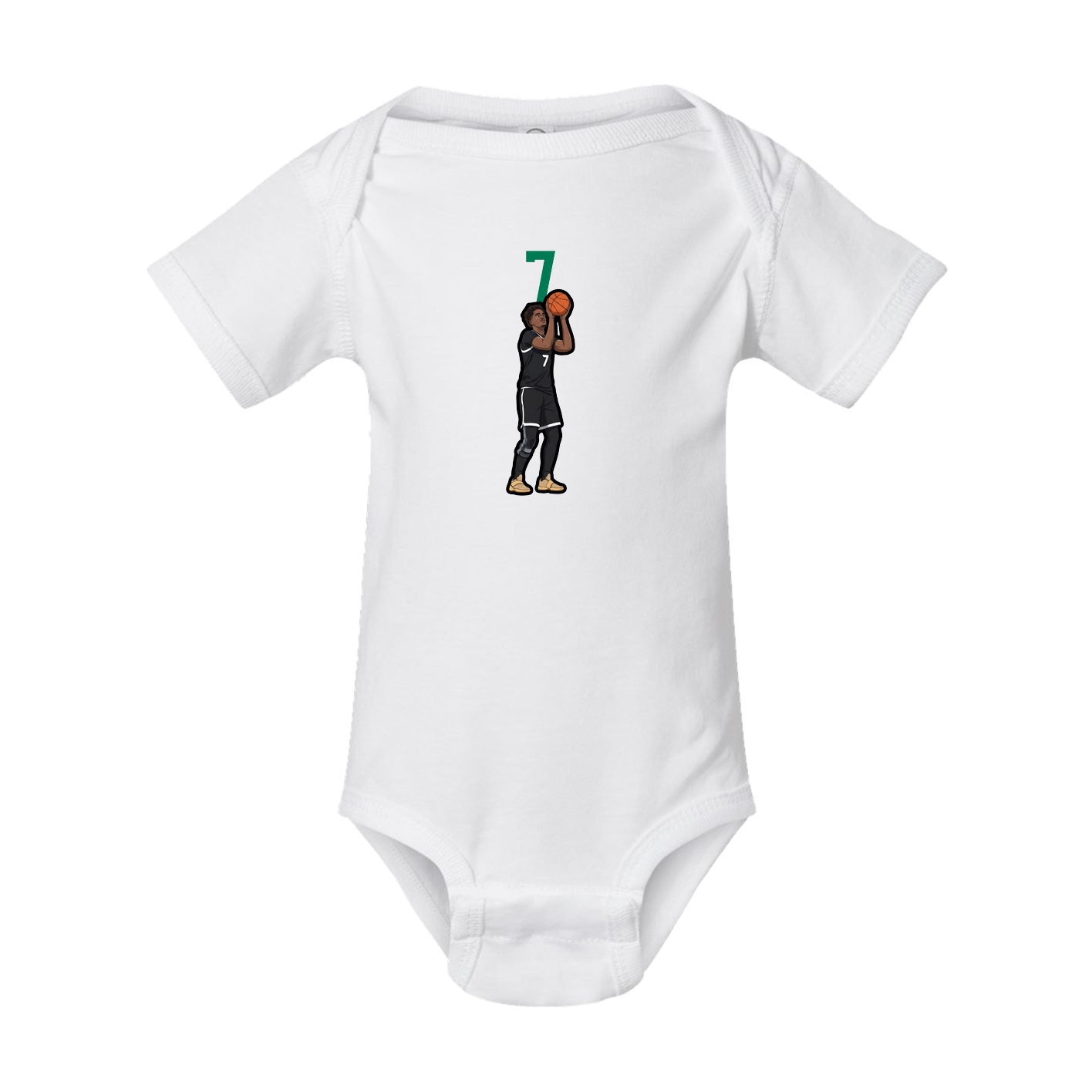 Baby Onesie — Number Top in White