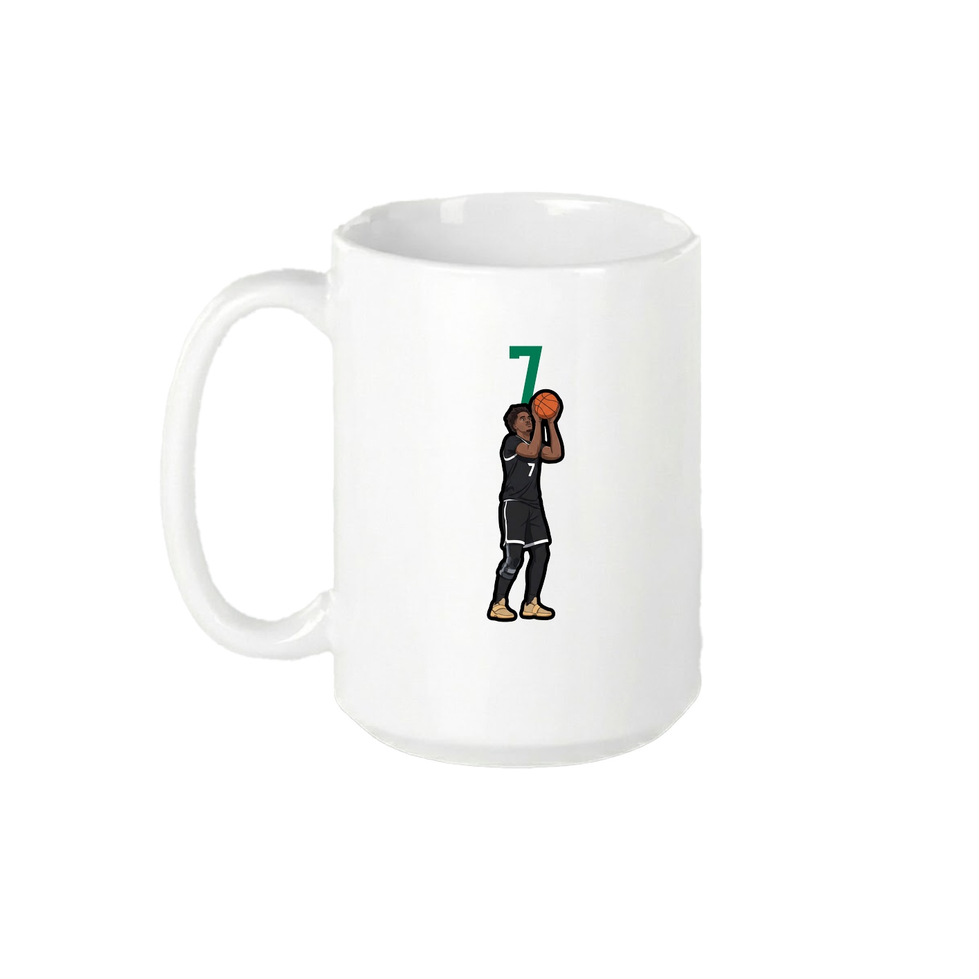 15oz Coffee Mug — Number Top in White