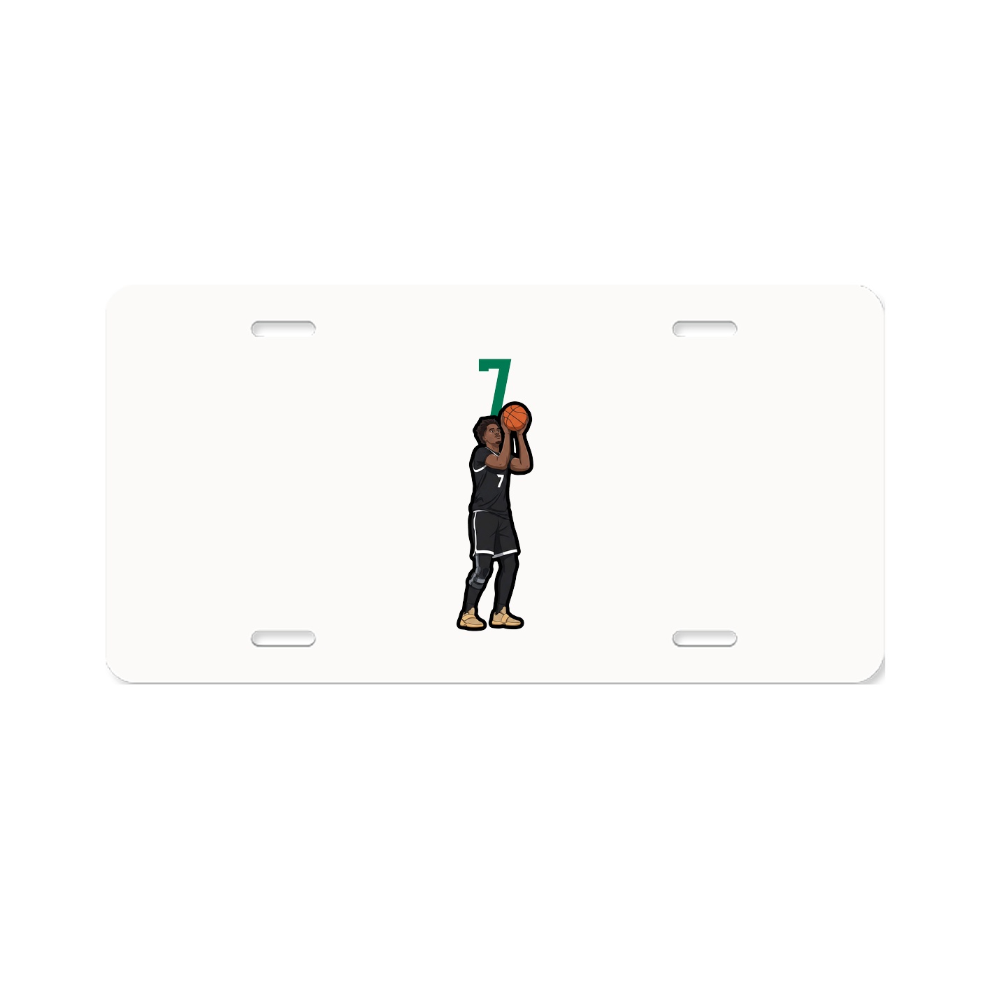 License Plate — Number Top in Classic