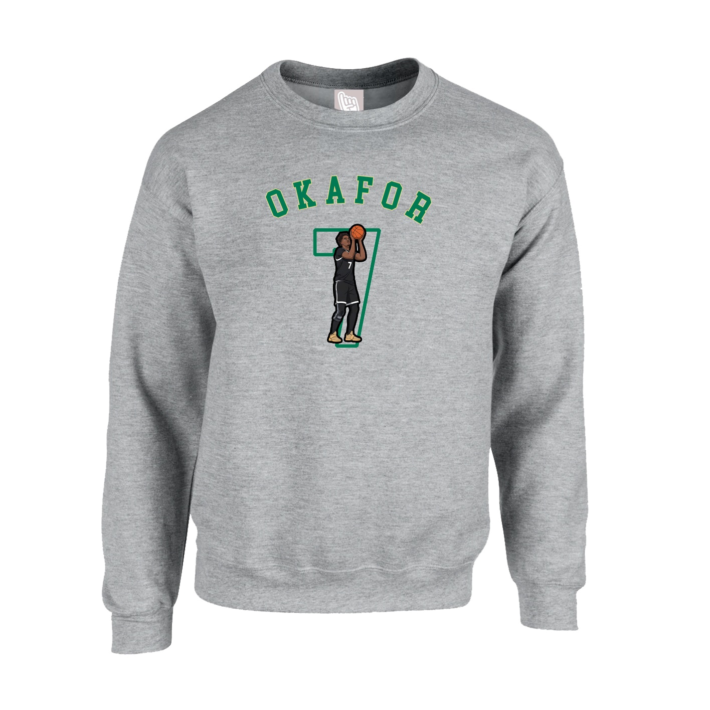 Fleece Crew — Shirsey Arch in Grey