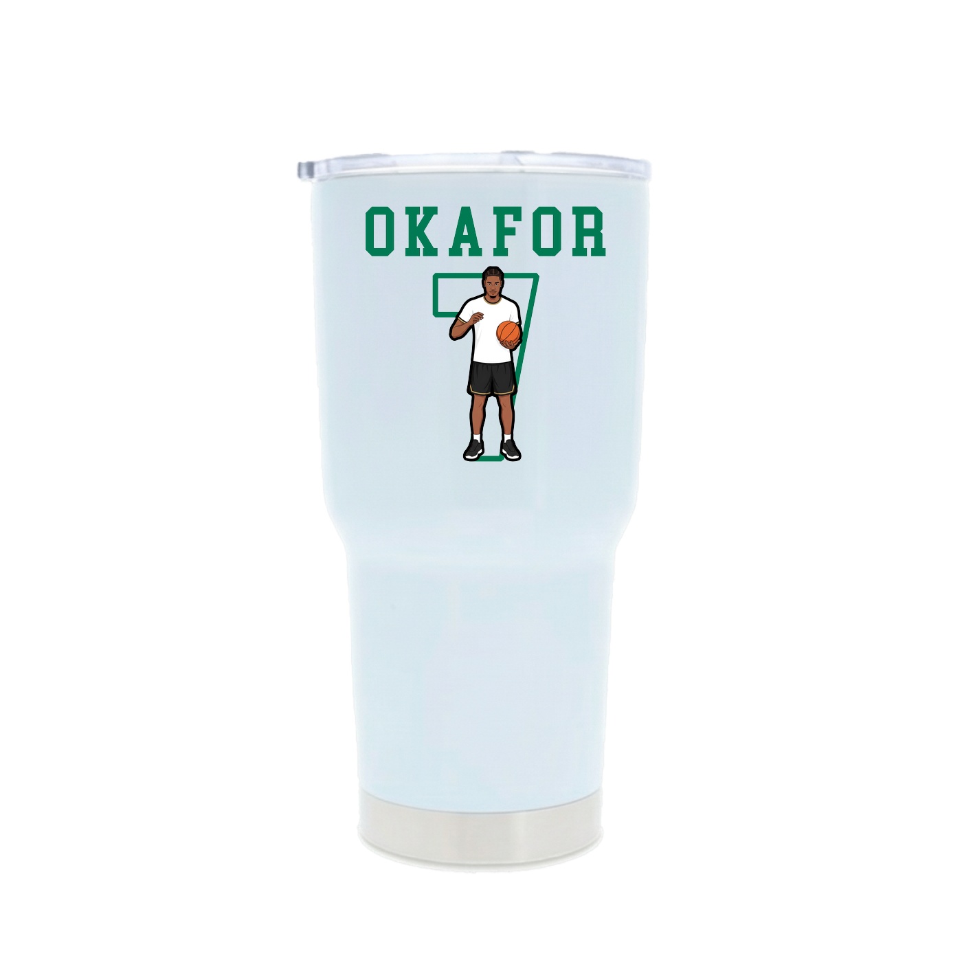 30oz Stainless Steel Tumbler — Shirsey in White