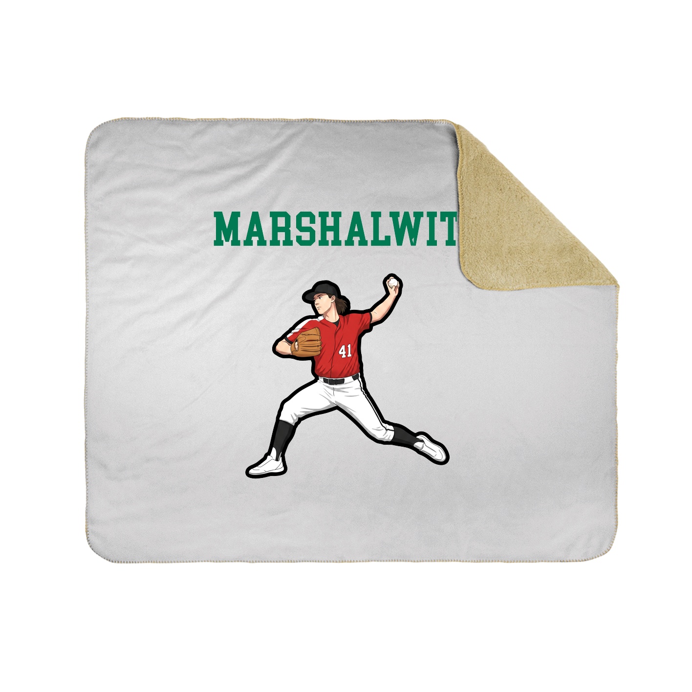 Throw Blanket — Shirsey in White