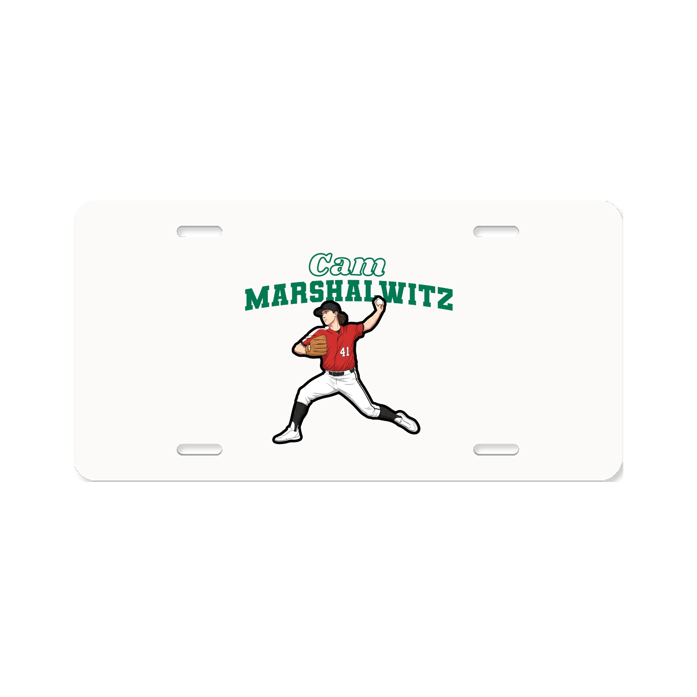 License Plate — Name Arch in Classic