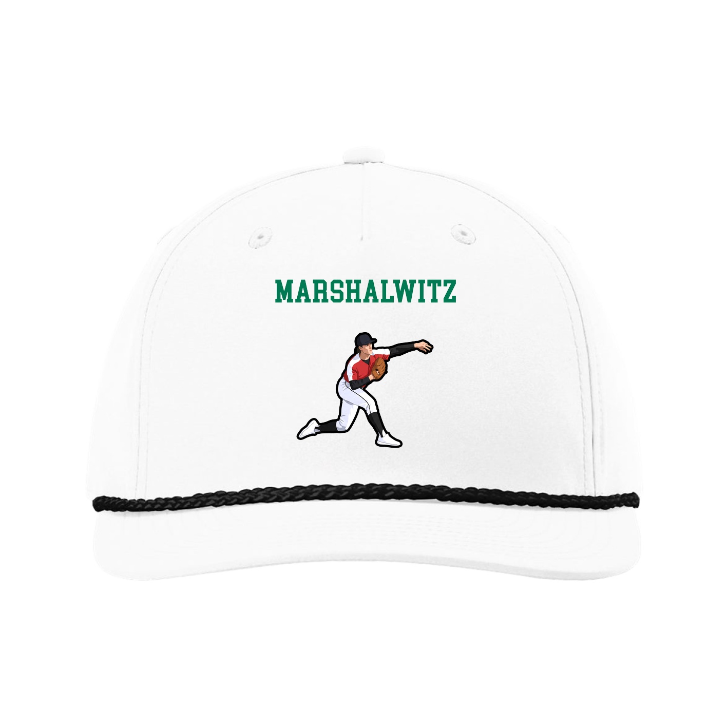 Five-Panel Classic Rope Cap — Shirsey in White