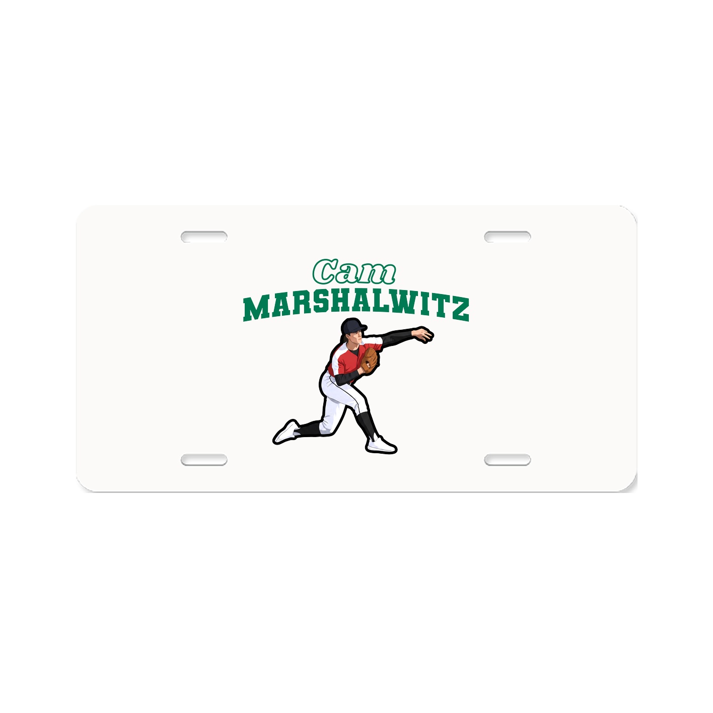 License Plate — Name Arch in Classic