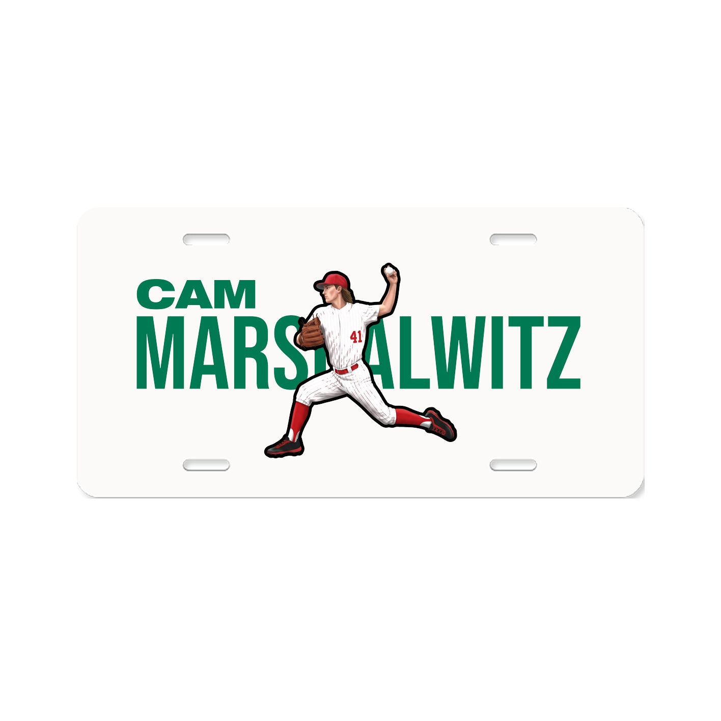 License Plate — Player Name in Classic