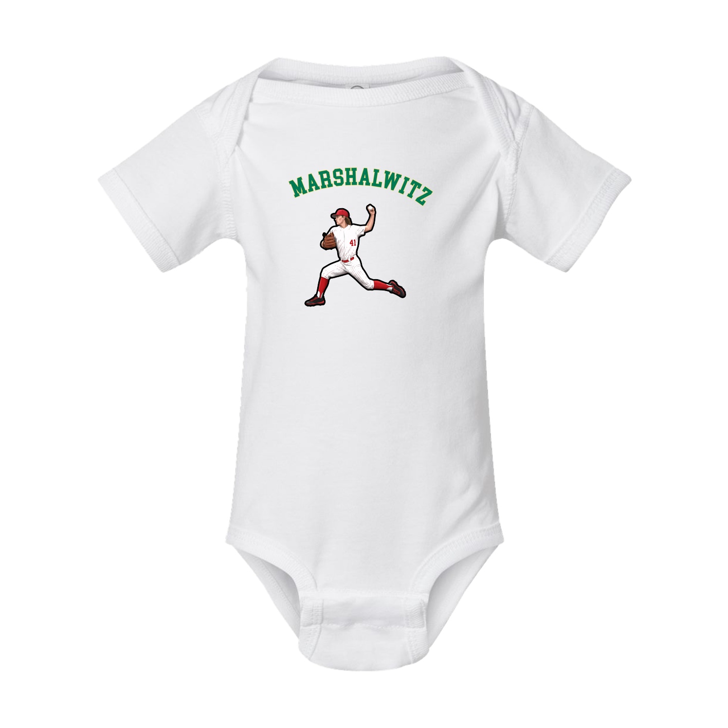 Baby Onesie — Shirsey Arch in White