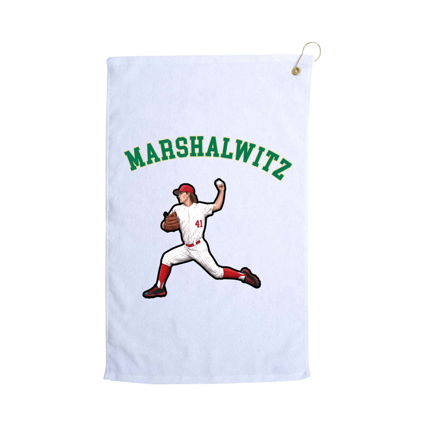 Golf Towel — Shirsey Arch in White