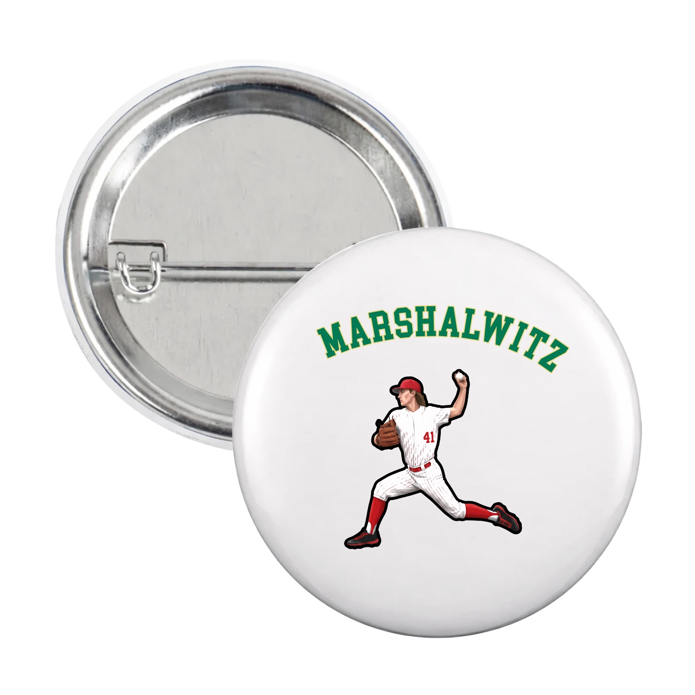 Game Day Button — Shirsey Arch in White