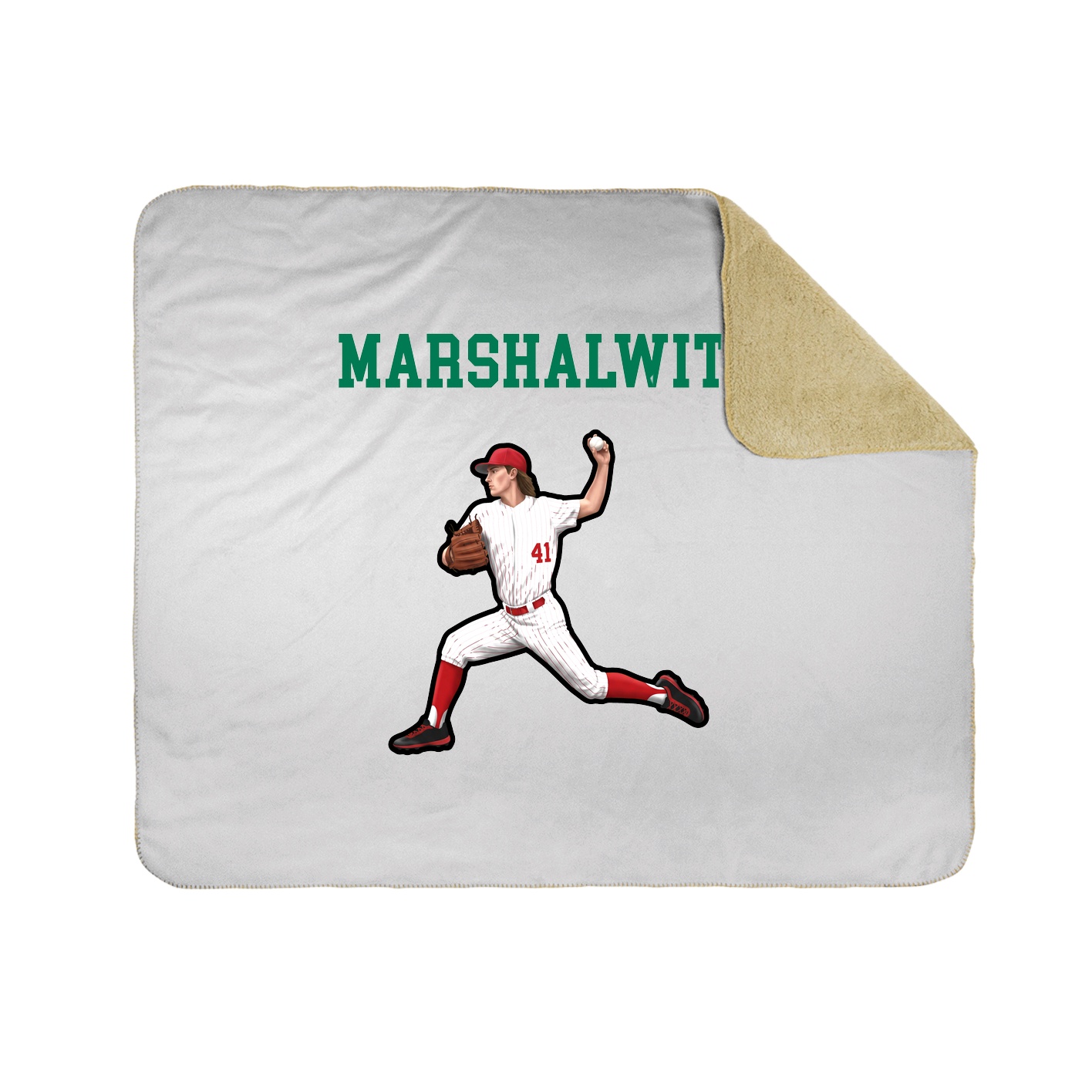 Throw Blanket — Shirsey in White