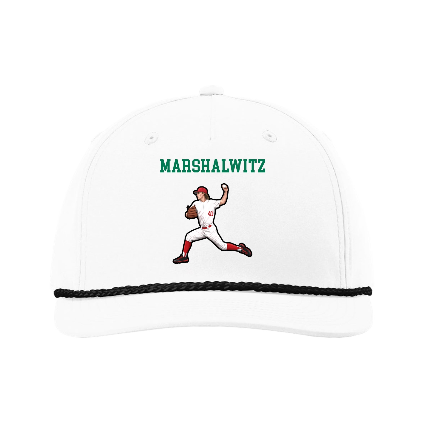 Five-Panel Classic Rope Cap — Shirsey in White