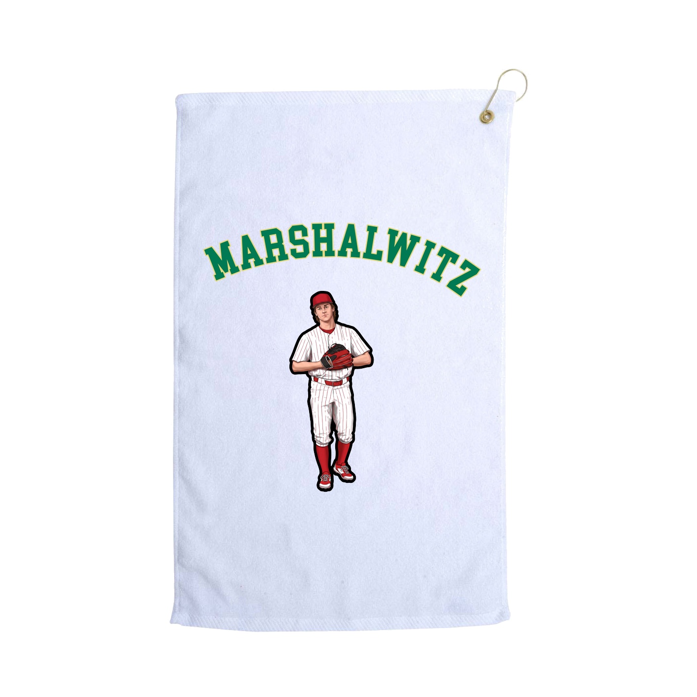 Golf Towel — Shirsey Arch in White
