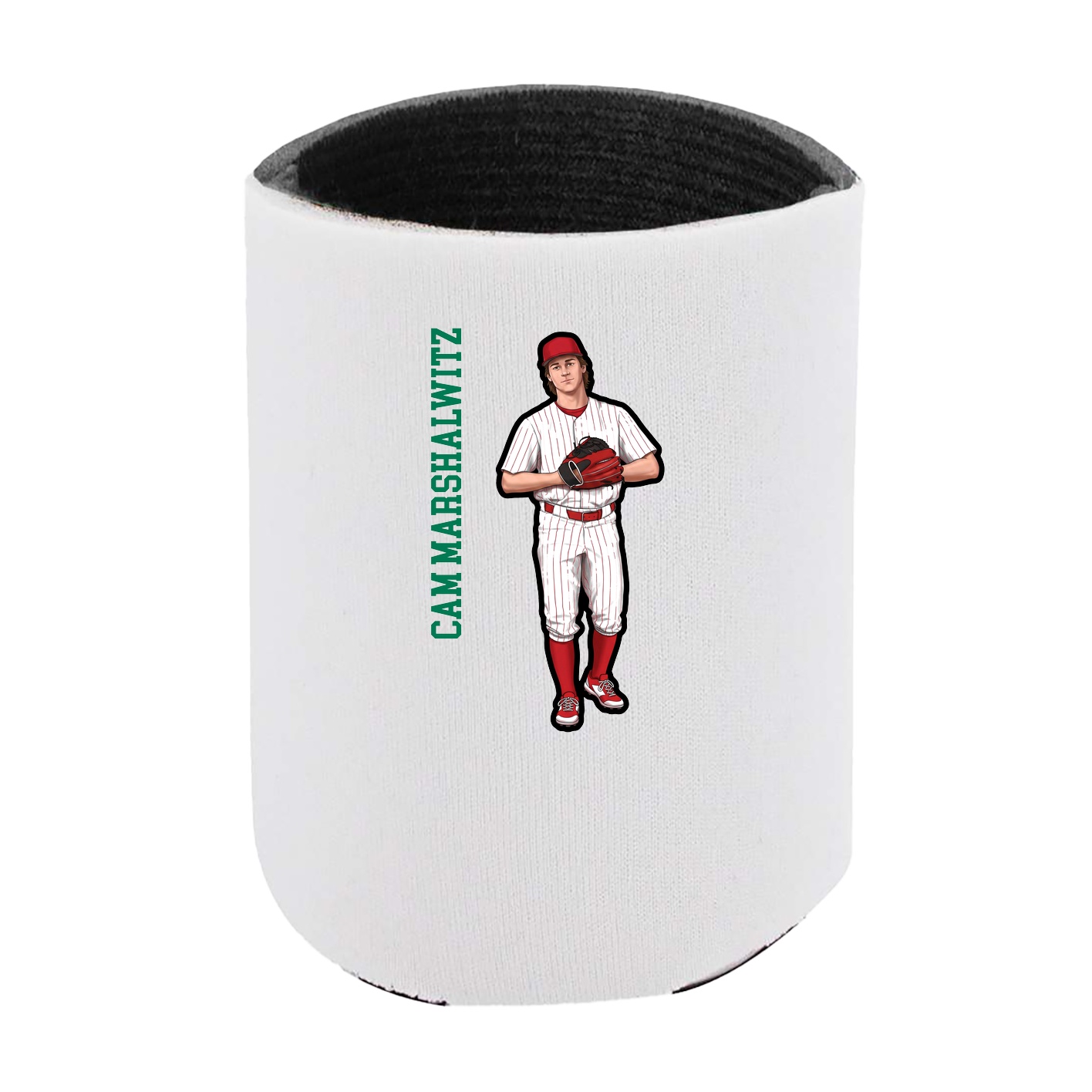 Can Holder — Name Vertical in White