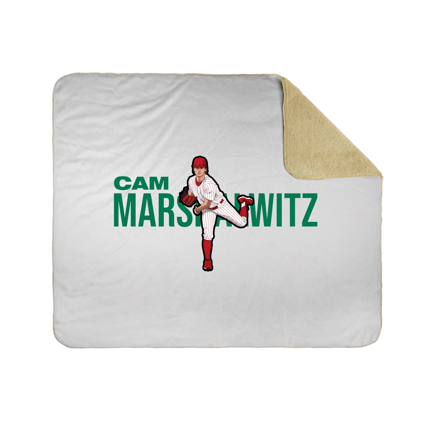 Throw Blanket — Player Name in White