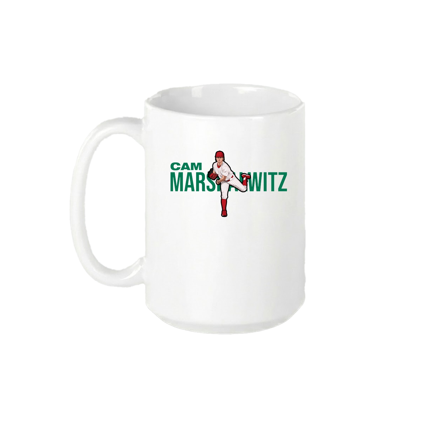 15oz Coffee Mug — Player Name in White