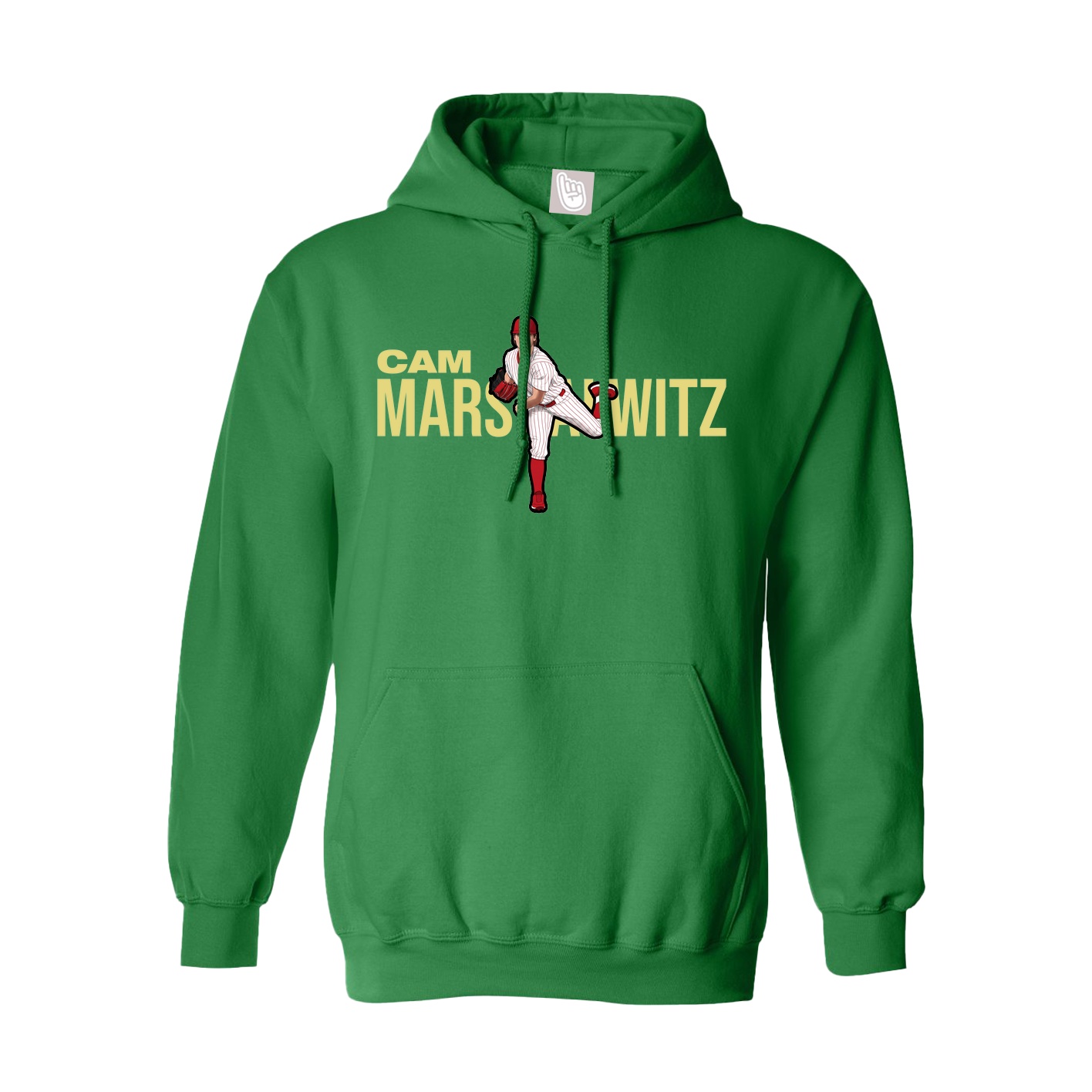 Hoodie — Player Name in Green