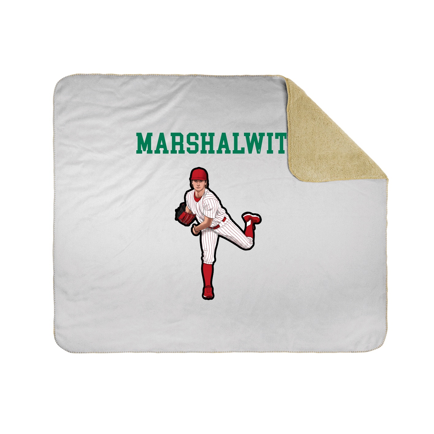 Throw Blanket — Shirsey in White