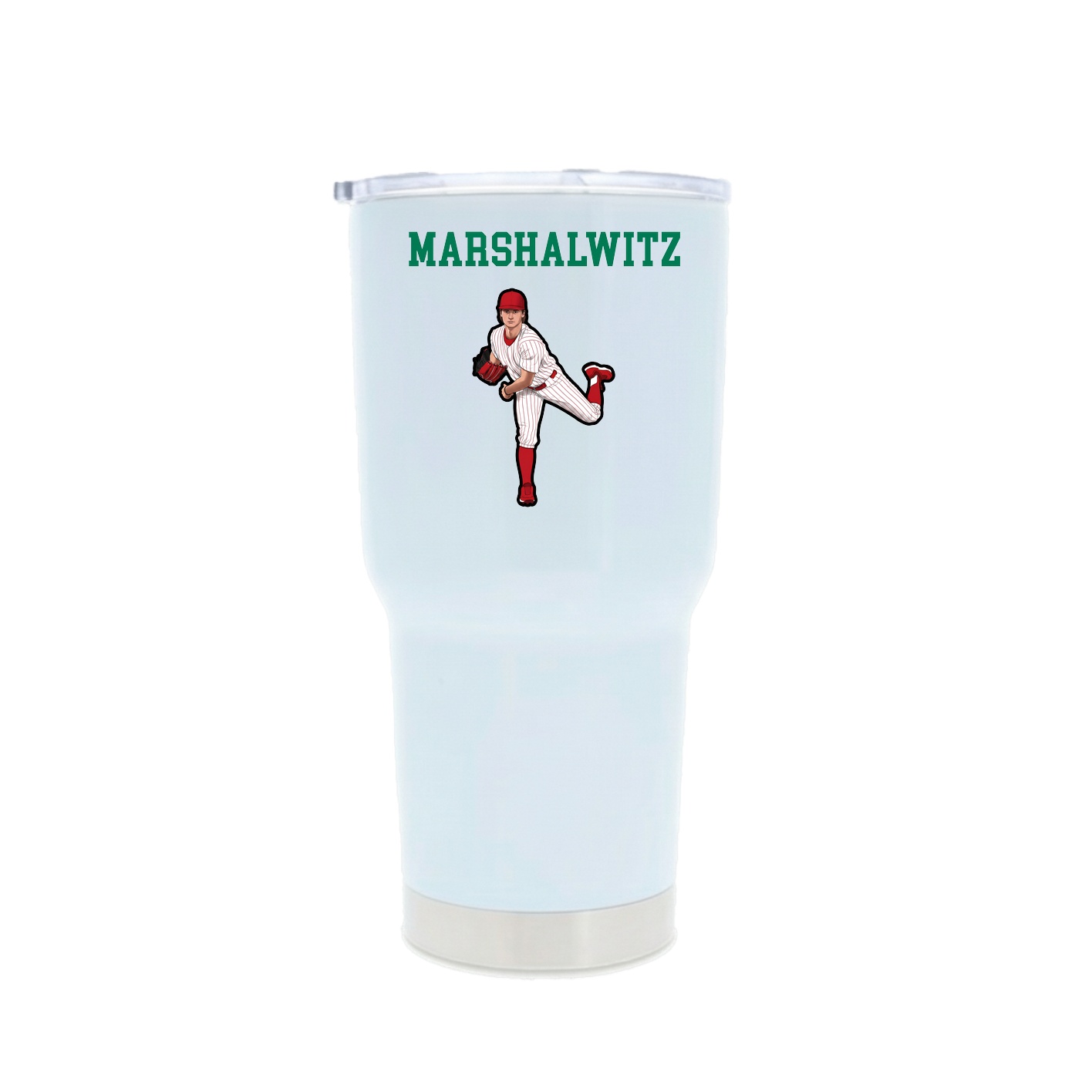30oz Stainless Steel Tumbler — Shirsey in White