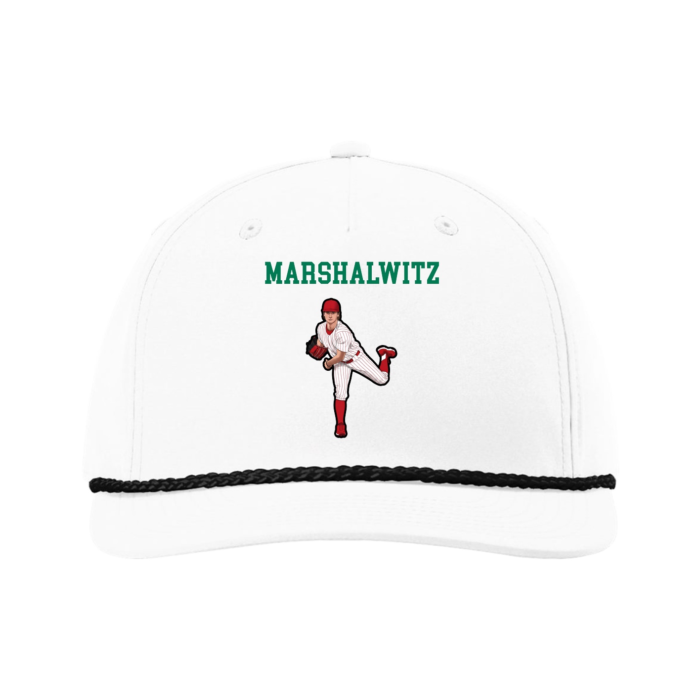 Five-Panel Classic Rope Cap — Shirsey in White