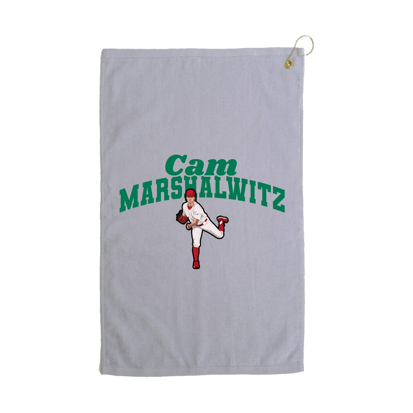 Golf Towel — Signature Arch in Grey