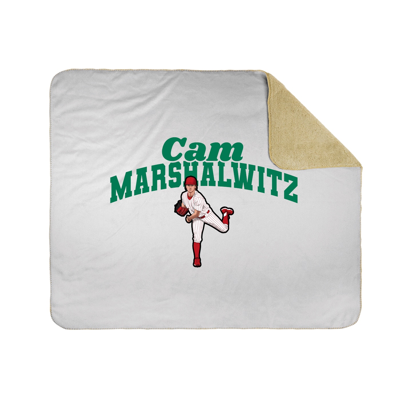 Throw Blanket — Signature Arch in White