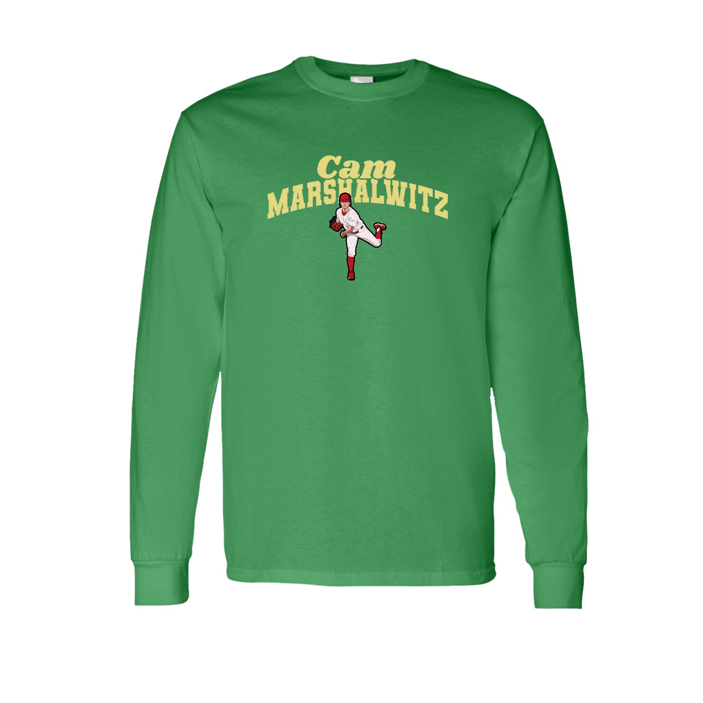 Long Sleeve Tee — Signature Arch in Green