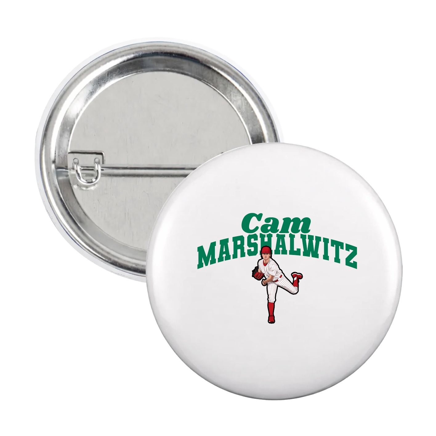 Game Day Button — Signature Arch in White