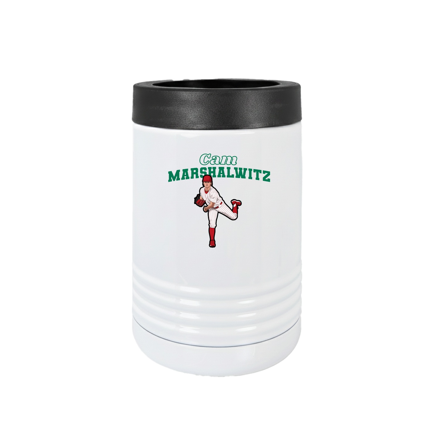 Beverage Holder — Name Arch in White