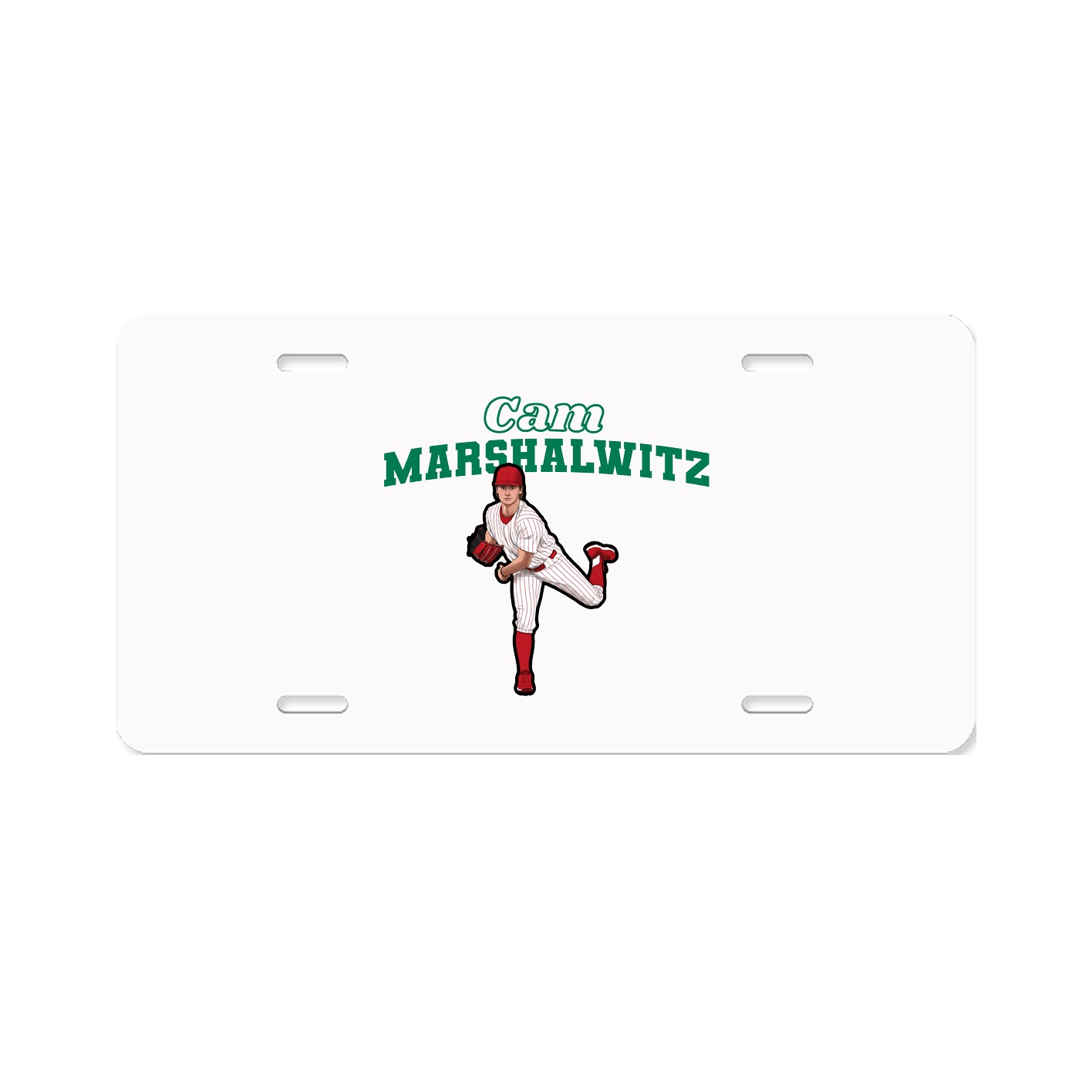 License Plate — Name Arch in Classic