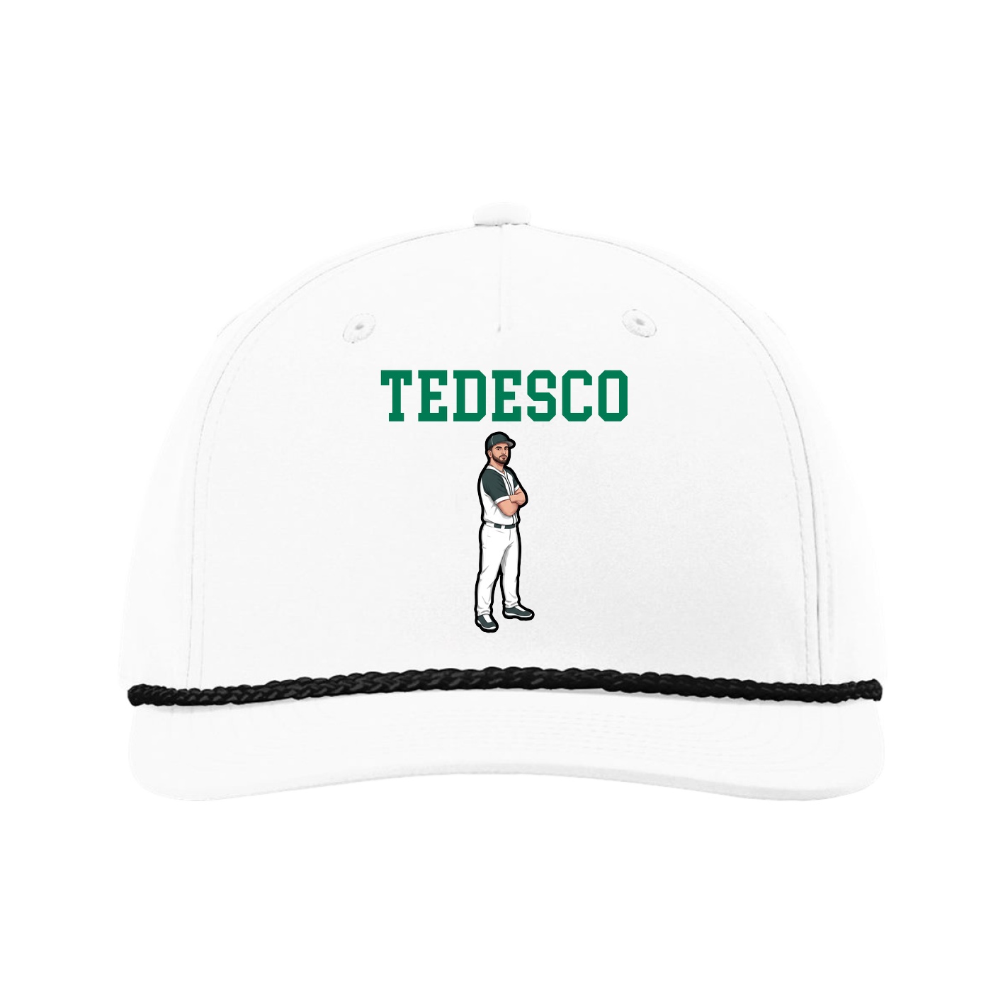 Five-Panel Classic Rope Cap — Shirsey in White