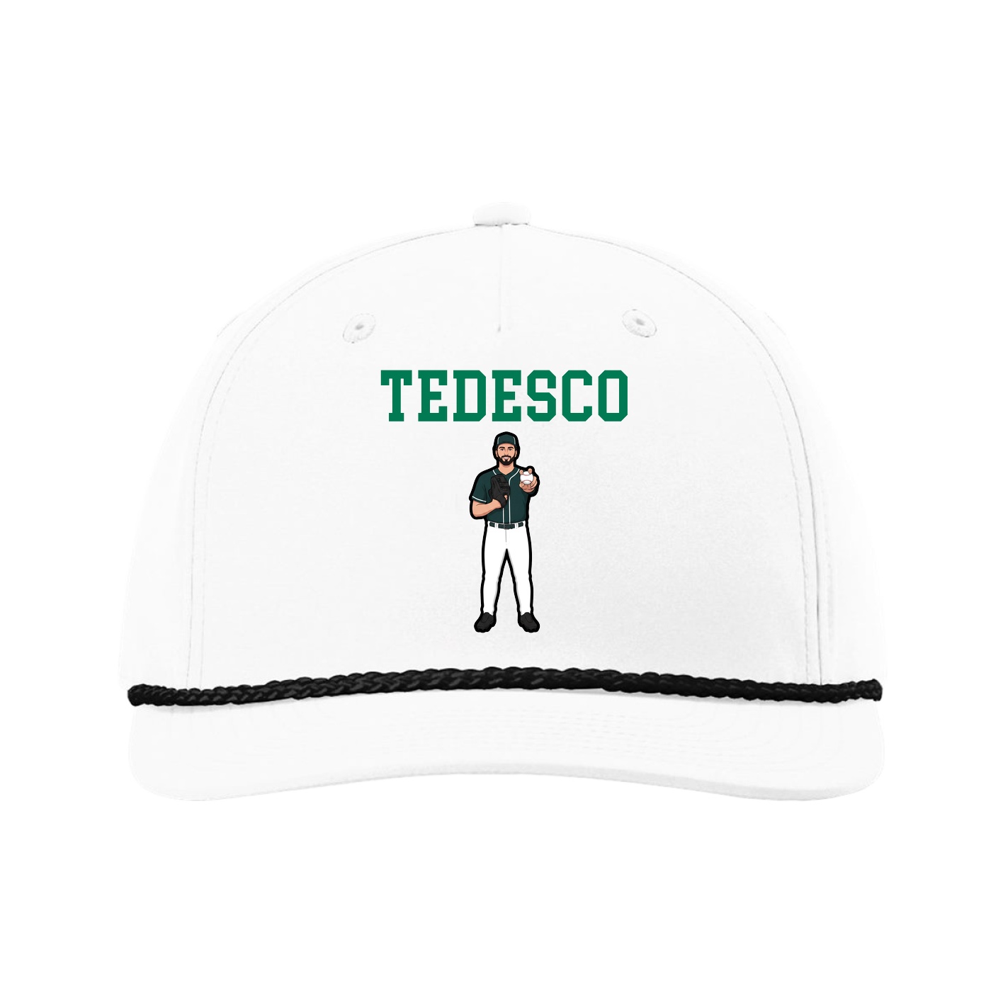 Five-Panel Classic Rope Cap — Shirsey in White