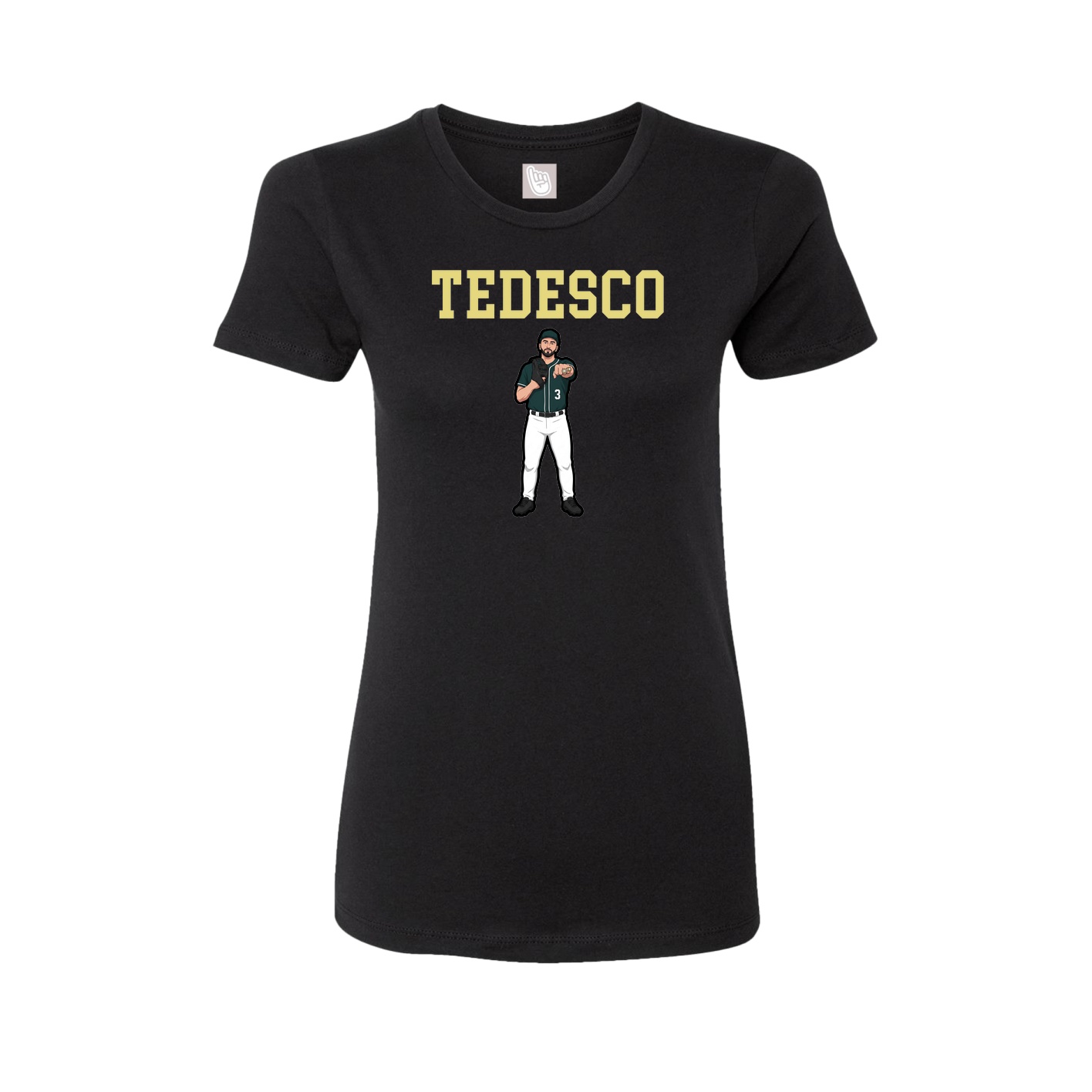Fitted Women's Tee — Shirsey in Black