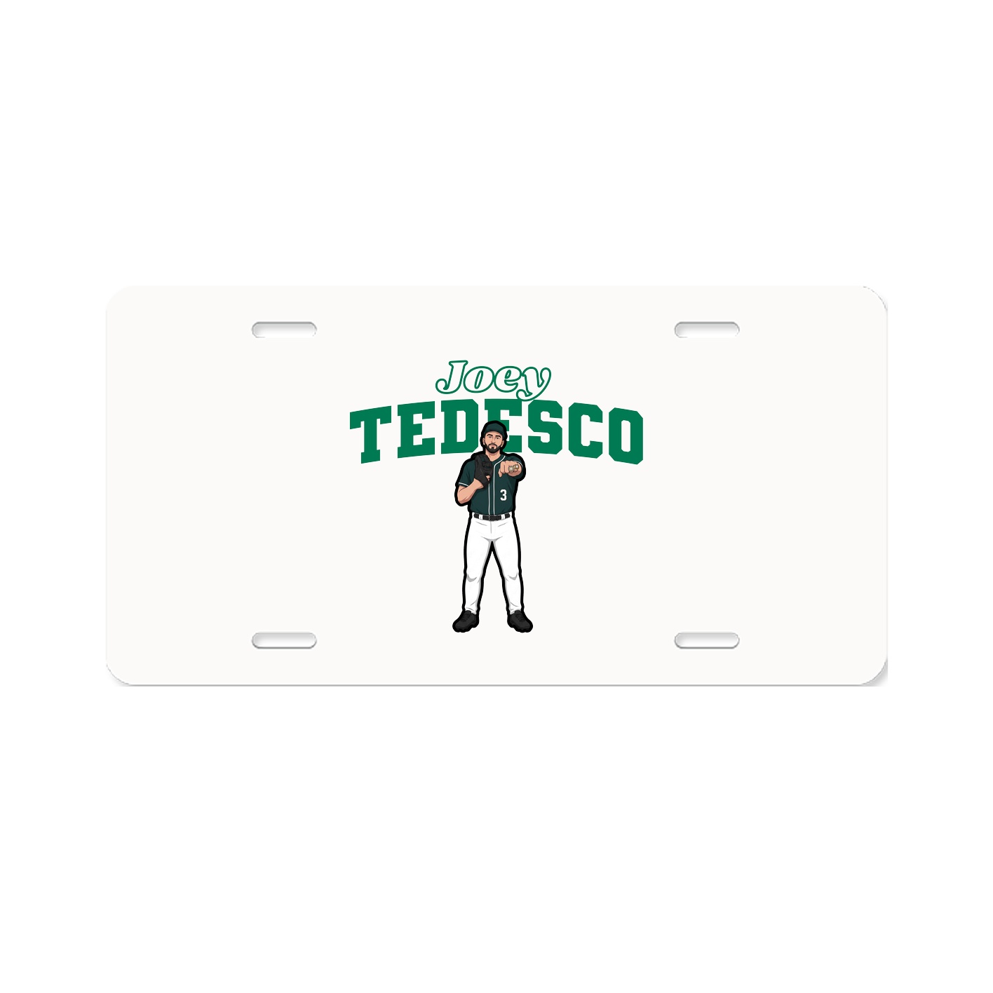 License Plate — Name Arch in Classic