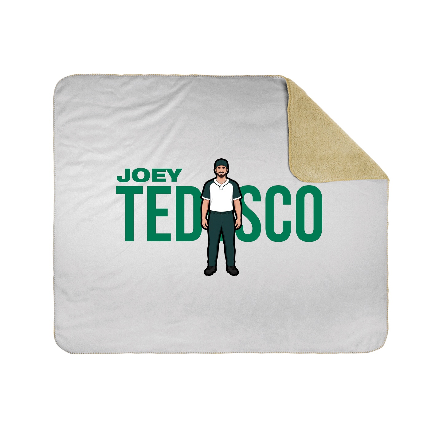 Throw Blanket — Player Name in White