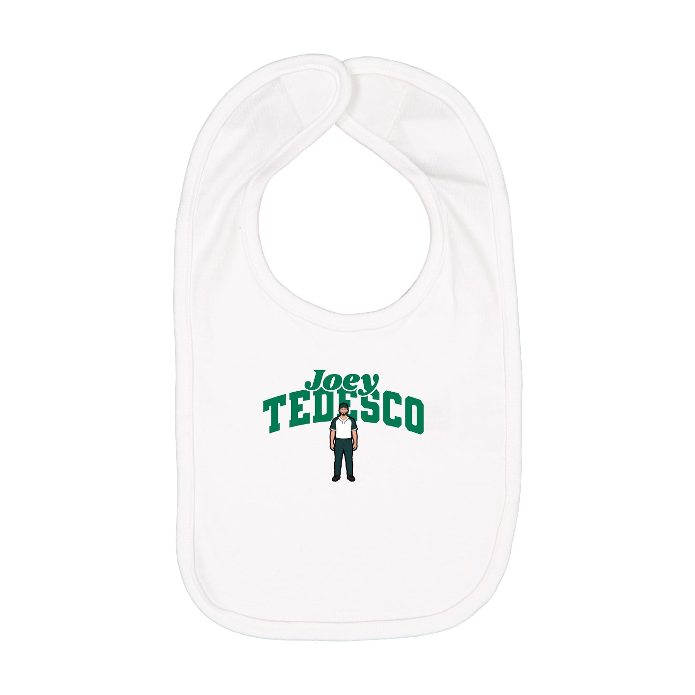 Infant Bib — Signature Arch in White