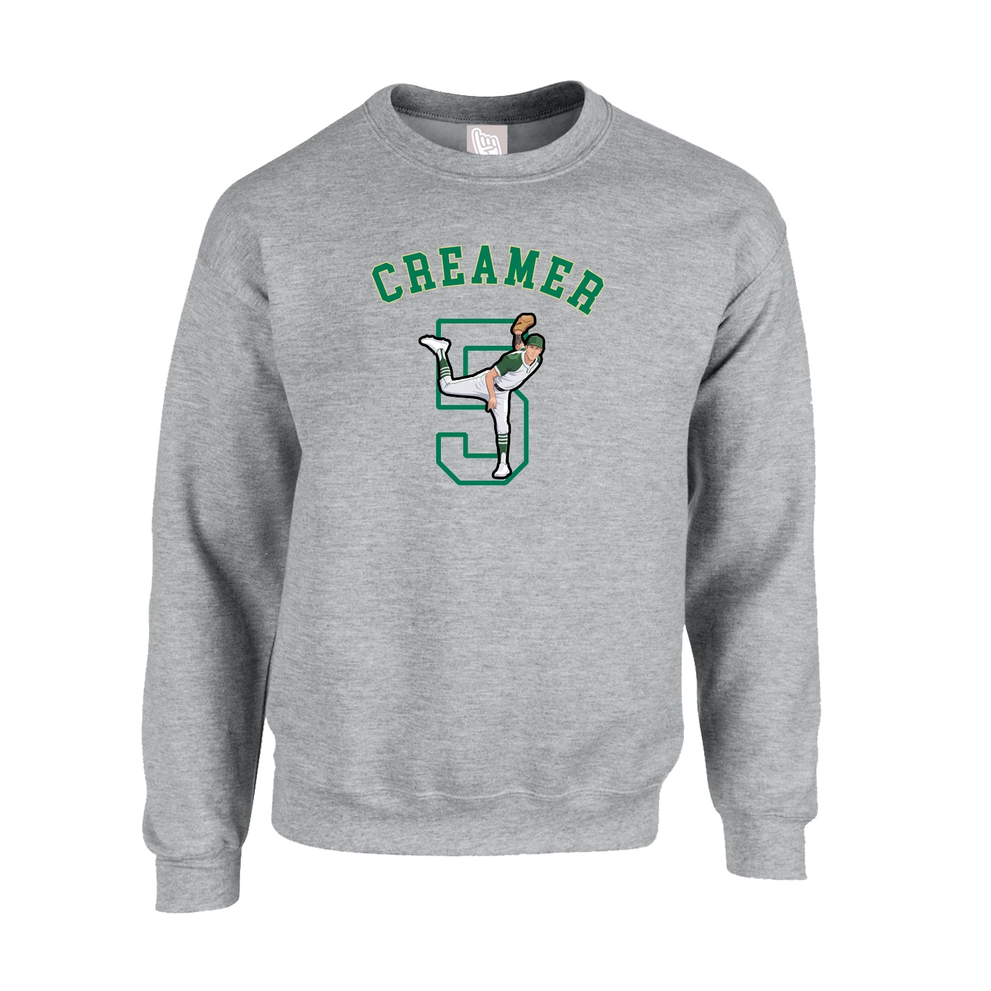 Fleece Crew — Shirsey Arch in Grey