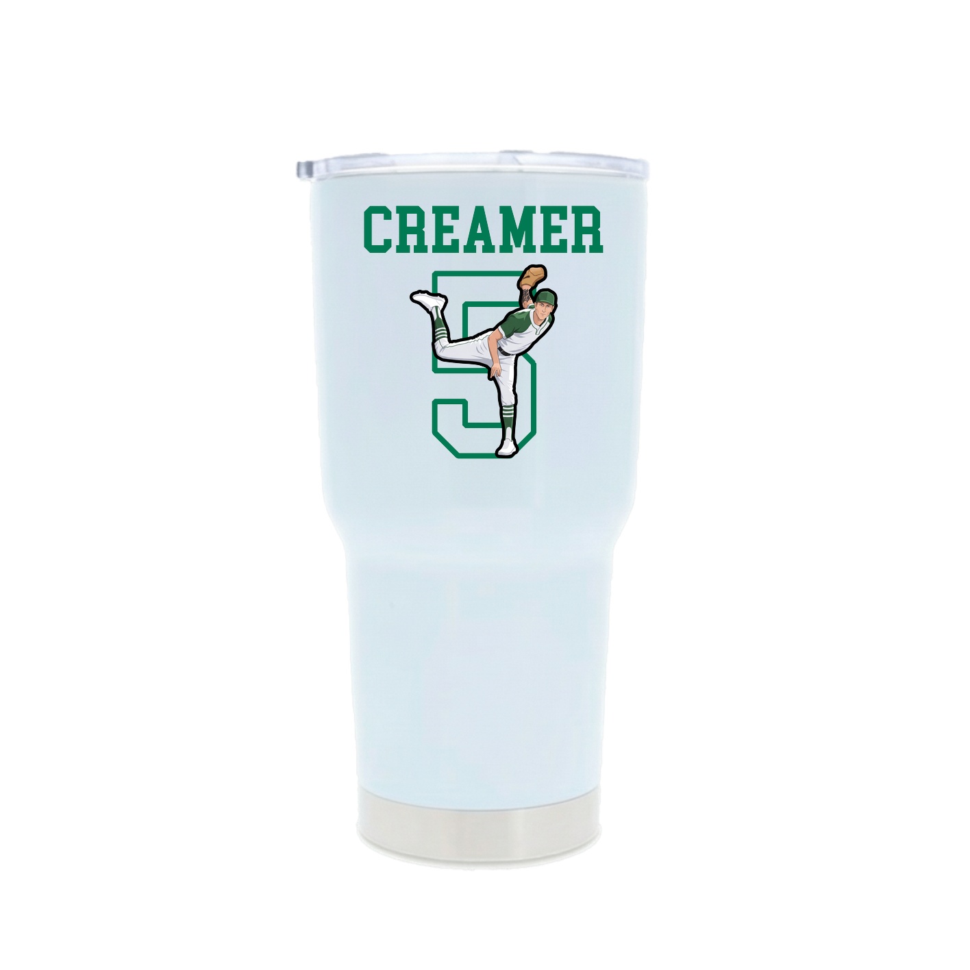 30oz Stainless Steel Tumbler — Shirsey in White