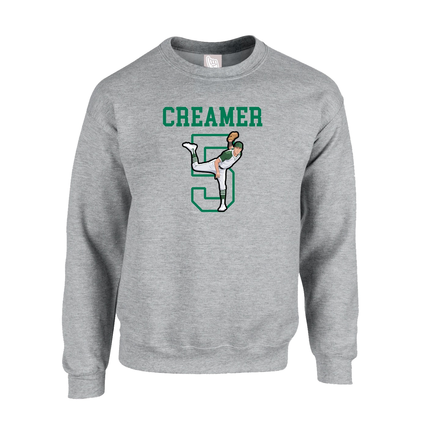 Fleece Crew — Shirsey in Grey