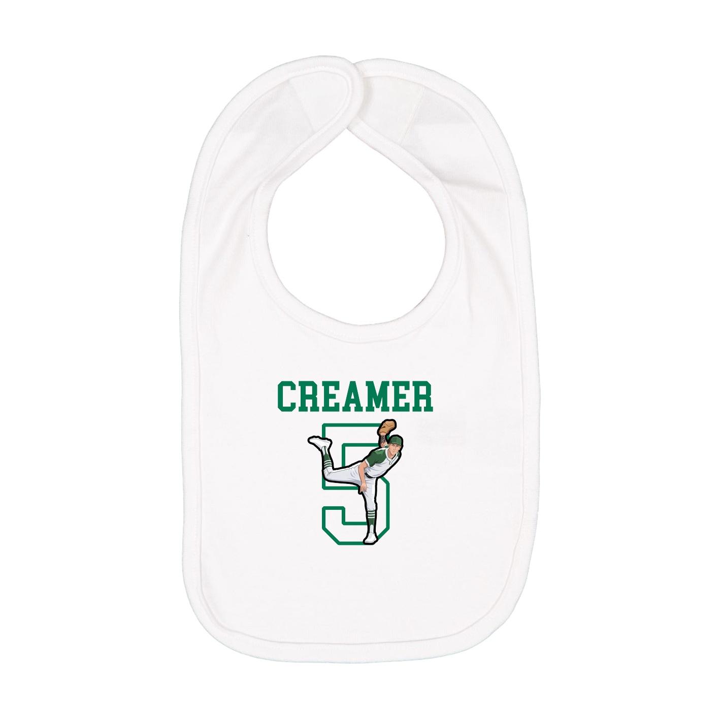 Infant Bib — Shirsey in White