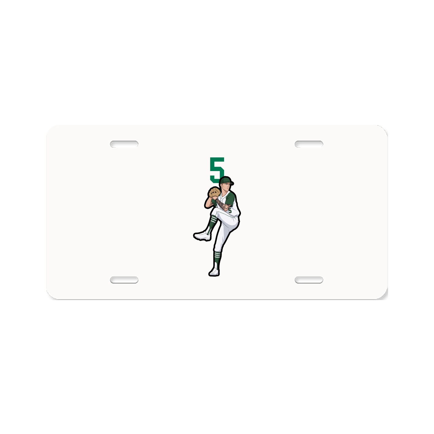 License Plate — Number Top in Classic
