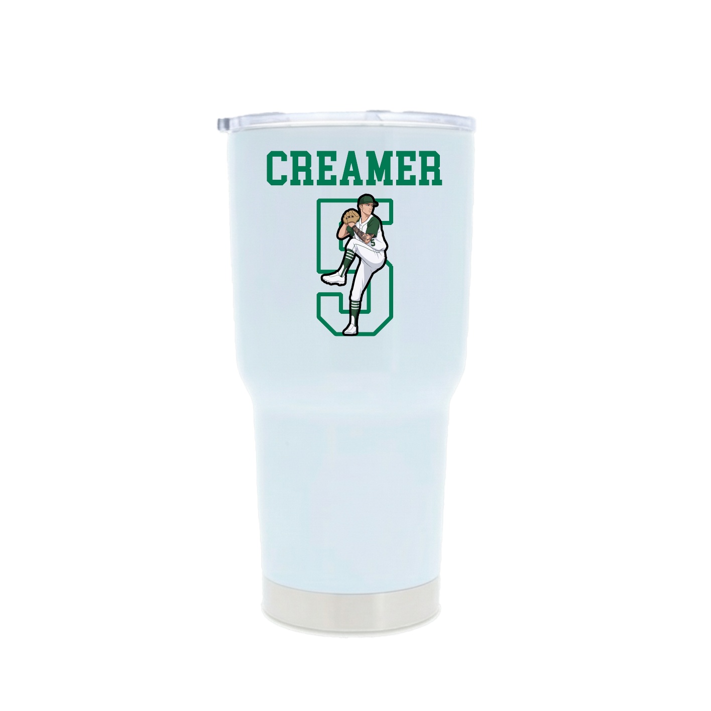 30oz Stainless Steel Tumbler — Shirsey in White