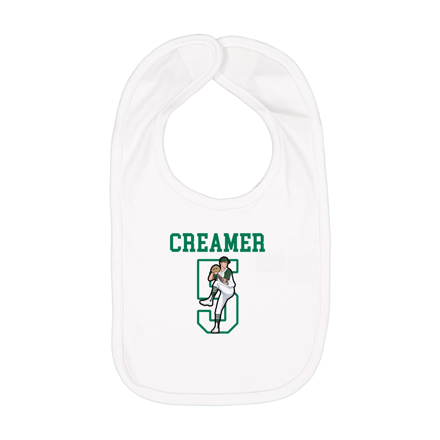 Infant Bib — Shirsey in White