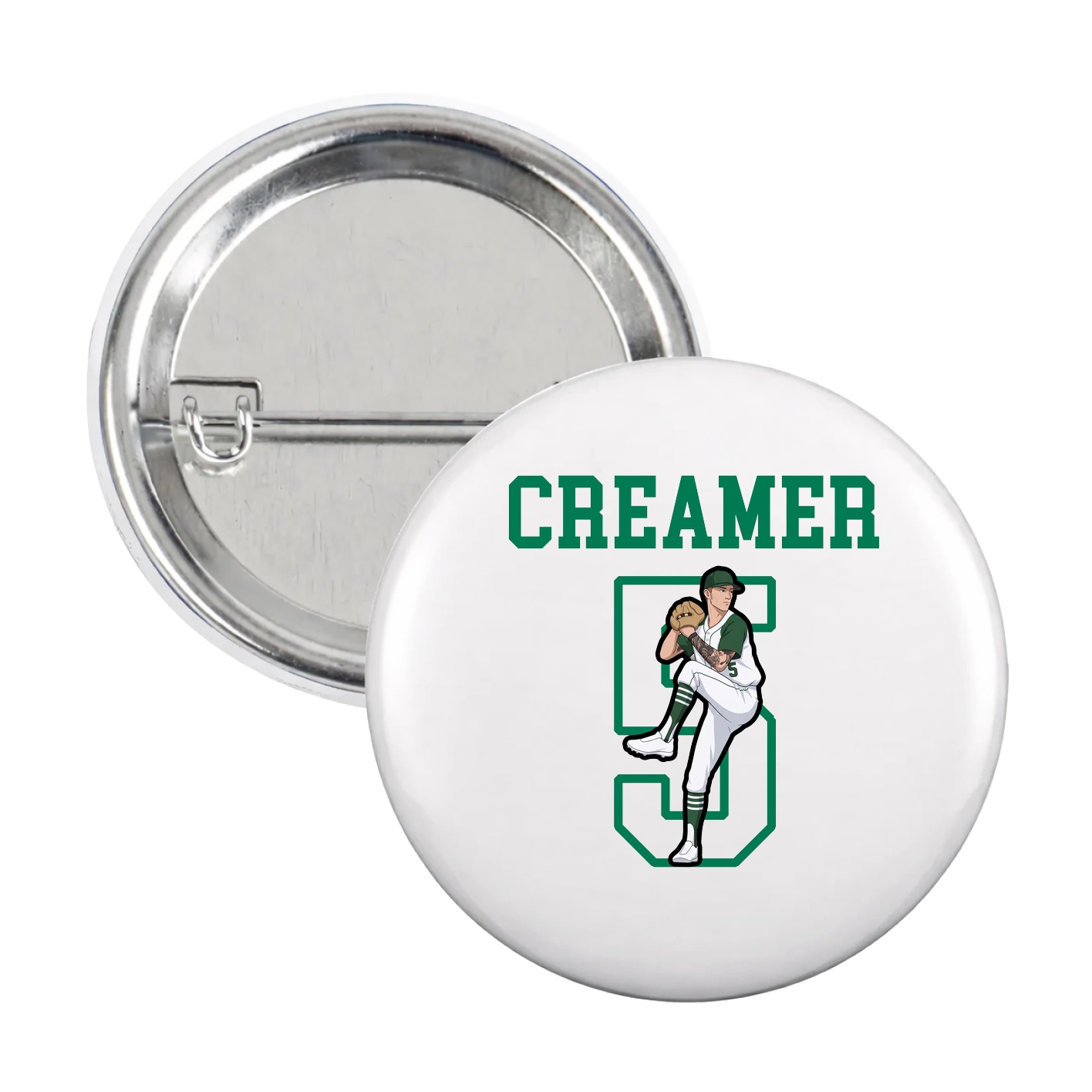 Game Day Button — Shirsey in White