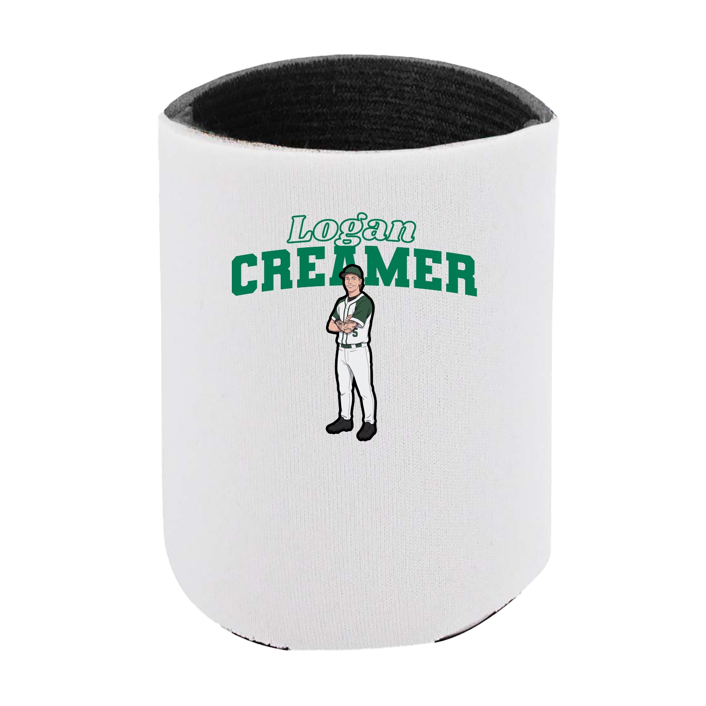 Can Holder — Name Arch in White